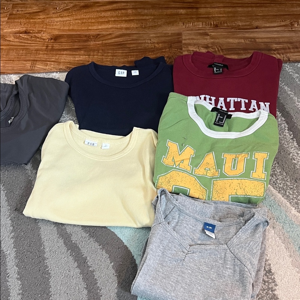 GAP Kids Navy Crewneck Shirt - Soft Everyday Tee